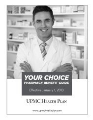 YOUR CHOICE - UPMC Health Plan