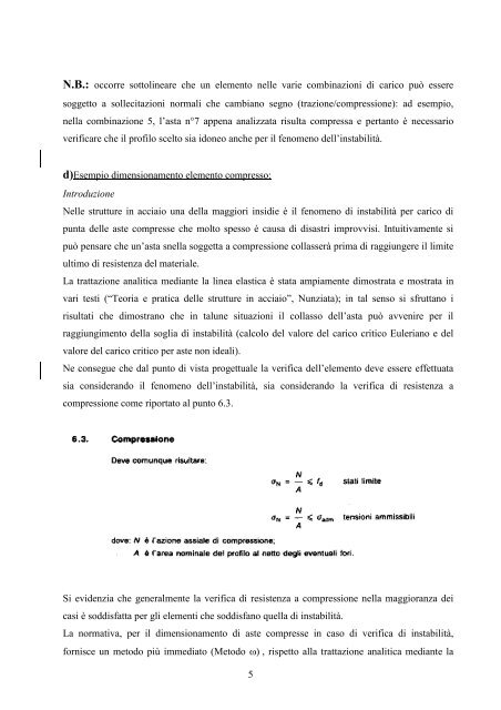 5-6. Progetto della capriata: dimensionamento e verifica - DICAT