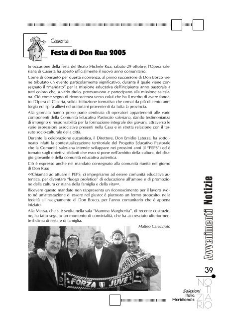 Aprile 2006 - Ispettoria Salesiana Meridionale - Via Don Bosco, 8 ...