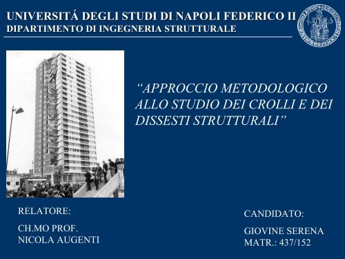 universitá degli studi di napoli federico ii - Dipartimento di ...