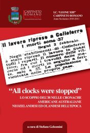 “All clocks were stopped” - Istituto Comprensivo Carpineto Romano