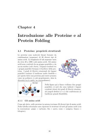 Introduzione alle Proteine e al Protein Folding - Dipartimento di Fisica