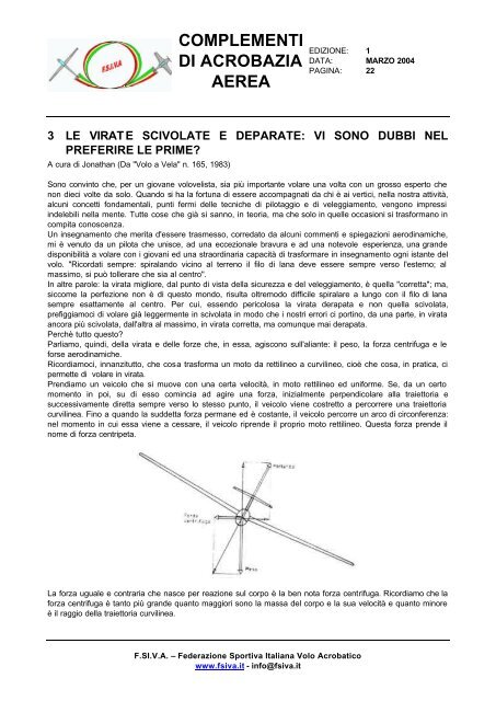 Complementi di acrobazia aerea - FSIVA