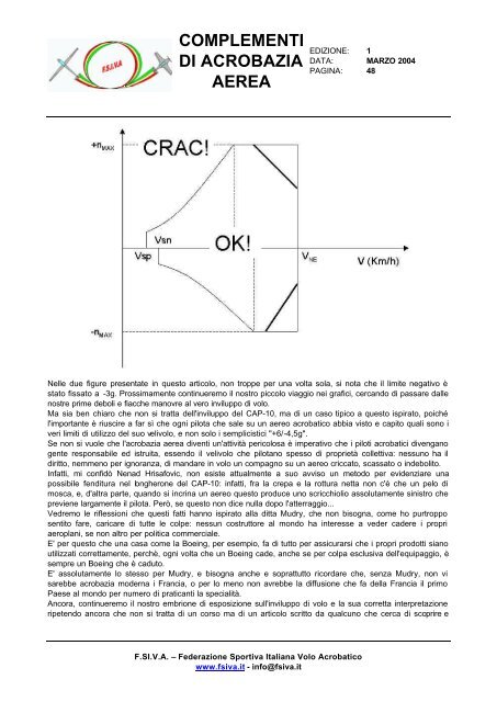 Complementi di acrobazia aerea - FSIVA