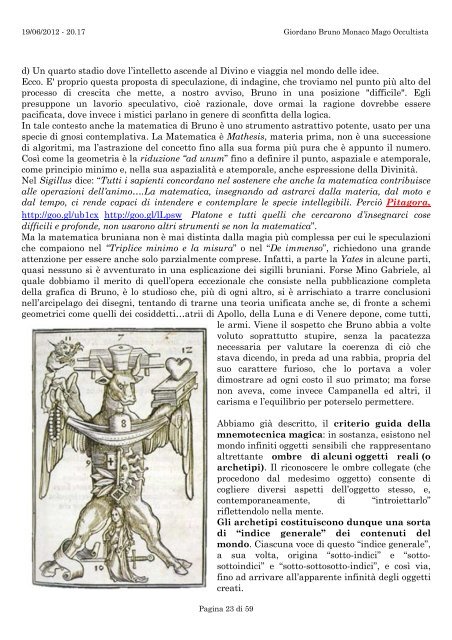 Giordano Bruno Monaco Mago Occultista