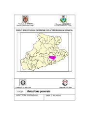 relazione generale piano di emergenza - Comune di Dolcedo