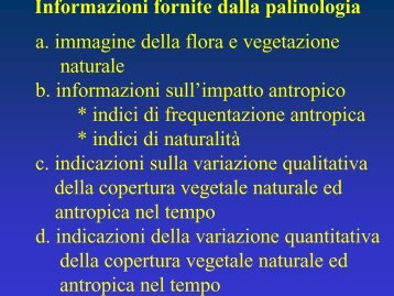 POLLINE1 nuovissimo - Corsi di Laurea in tecnologie e scienze per ...