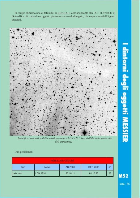 I dintorni degli oggetti MESSIER M52 - Vialattea.net