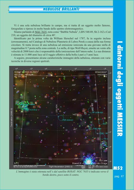 I dintorni degli oggetti MESSIER M52 - Vialattea.net