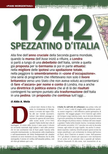 SPEZZATINO D'ITALIA - Storia In Rete