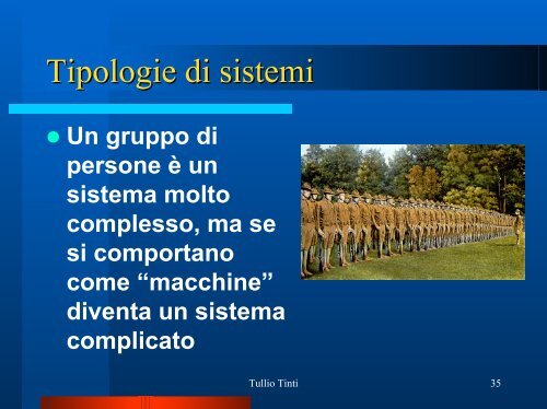 La Teoria della Complessità - Tullio Tinti