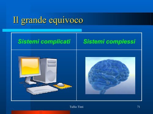 La Teoria della Complessità - Tullio Tinti