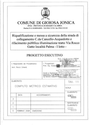 Computo metrico estimativo.pdf - Provincia di Reggio Calabria