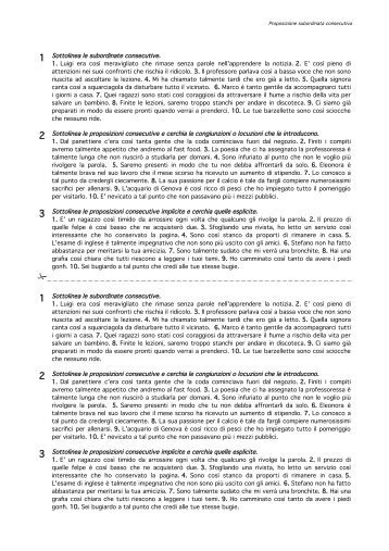 esercizi sulla proposizione consecutiva - Annoscolastico.it