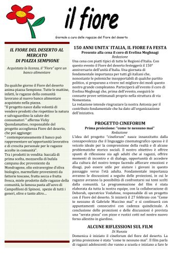 Descrizione 150 ANNI UNITA' ITALIA, IL FIORE ... - Fiore del Deserto