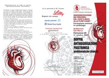 dal caso clinico alla flow-chart Doppia antiaggregazione ... - Anmco