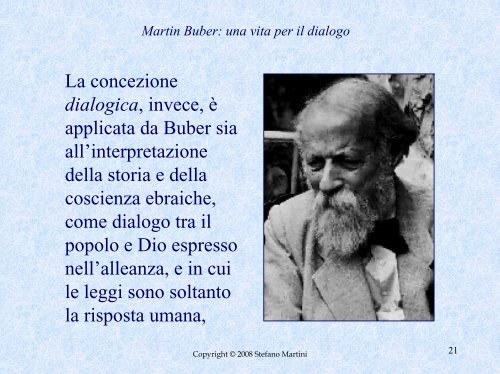 Martin Buber: una vita per il dialogo - Istituto di Cultura Italo-Tedesco