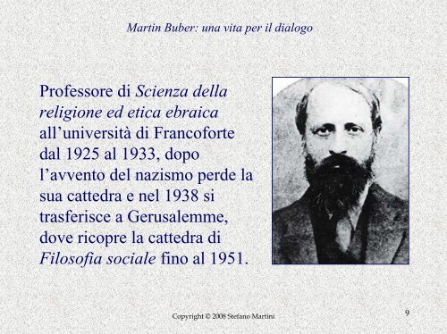 Martin Buber: una vita per il dialogo - Istituto di Cultura Italo-Tedesco