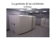 La gestione di un ciclotrone - Istituto nazionale di Fisica Nucleare