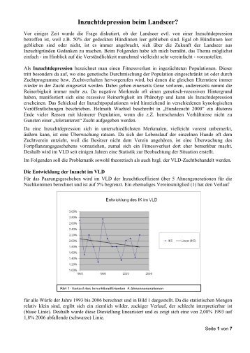 Inzuchtdepression beim Landseer?