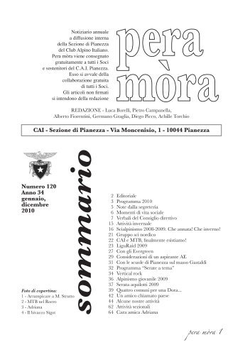 Pera Mòra 2010 - C.A.I. Pianezza