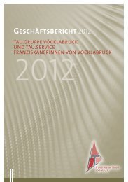 Geschäftsbericht 2012 (PDF) - Franziskanerinnen von Vöcklabruck