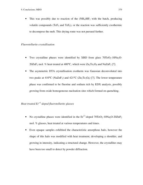 Tellurite And Fluorotellurite Glasses For Active And Passive