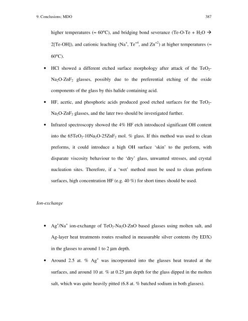 Tellurite And Fluorotellurite Glasses For Active And Passive