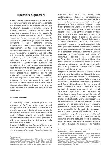 Il pensiero degli Esseni - L'arte della vera magia