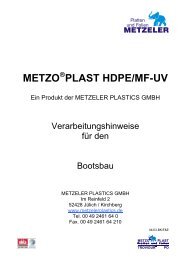 für den Bootsbau pdf ca. 1MB - Metzeler Plastics GmbH