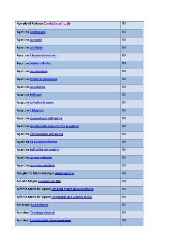 Aelredo di Rielvaux L'amicizia spirituale ITA Agostino Confessioni ...