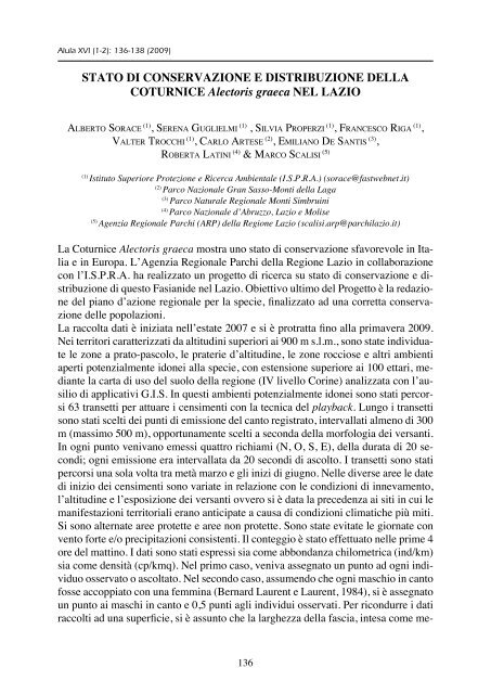 Pubblicazione - Parco Nazionale d'Abruzzo Lazio e Molise