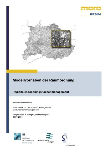 Modellvorhaben der Raumordnung - Verband Region Stuttgart