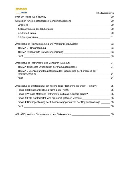 Modellvorhaben der Raumordnung - Verband Region Stuttgart