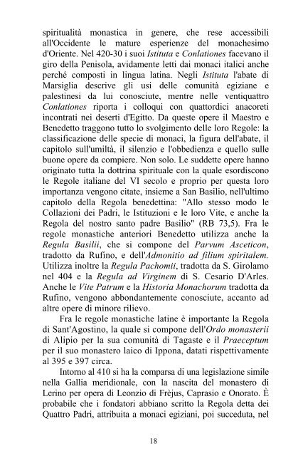 9 Una Regola obbediente al Vangelo. Gli aspetti dell'obbedienza e ...