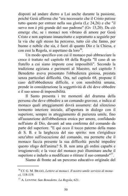 9 Una Regola obbediente al Vangelo. Gli aspetti dell'obbedienza e ...