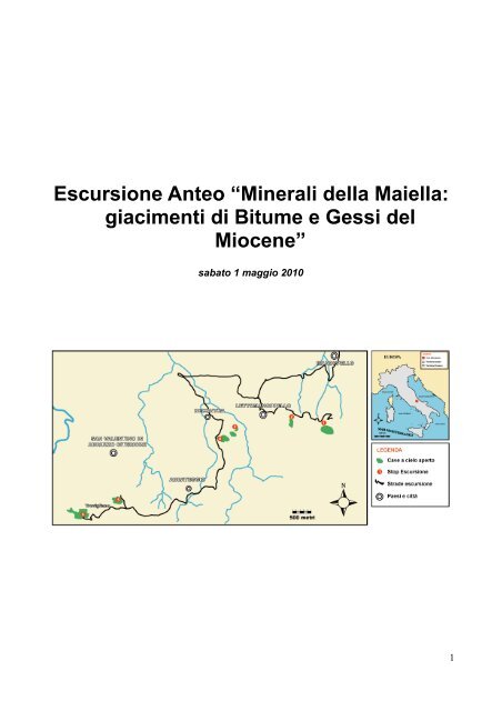 Minerali della Maiella: giacimenti di Bitume e Gessi ... - Rswitalia.com