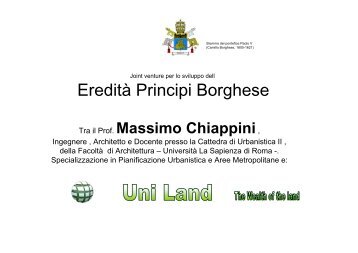 Eredità Principi Borghese - Uni Land Spa