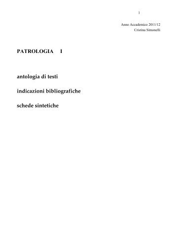 Anno Accademico 2008/09 - Facoltà Teologica dell'Italia ...