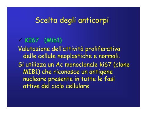 Immunoistochimica e Biologia Molecolare - Università degli Studi di ...