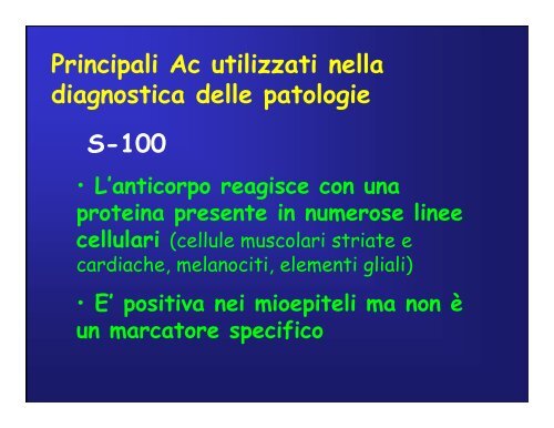 Immunoistochimica e Biologia Molecolare - Università degli Studi di ...