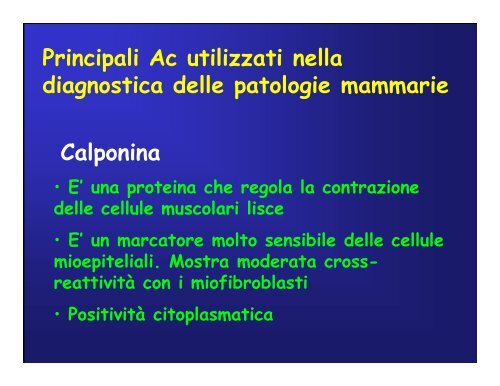 Immunoistochimica e Biologia Molecolare - Università degli Studi di ...