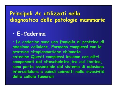 Immunoistochimica e Biologia Molecolare - Università degli Studi di ...