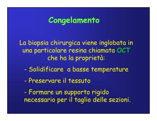 Immunoistochimica e Biologia Molecolare - Università degli Studi di ...