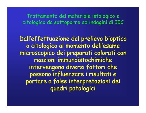 Immunoistochimica e Biologia Molecolare - Università degli Studi di ...