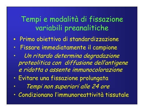 Immunoistochimica e Biologia Molecolare - Università degli Studi di ...