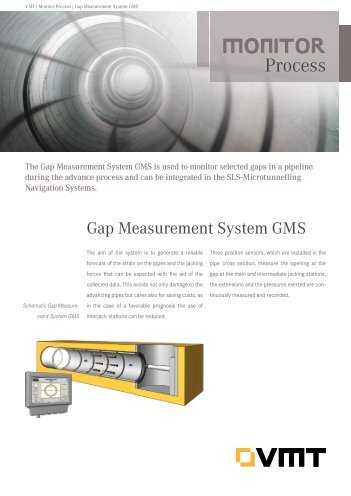 Gap Measurement System GMS product data sheet - VMT GmbH