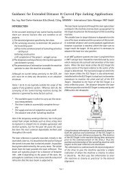 Guidance for Extended Distance & Curved Pipe ... - VMT GmbH