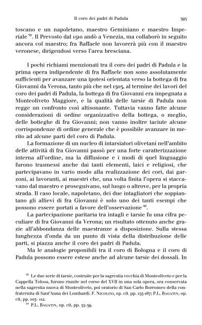 Il coro dei padri di Padula. Avvio alla conoscenza del manufatto, per ...