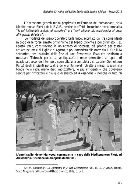 l'operazione “daffodil” nel piano “agreement” - Marina Militare